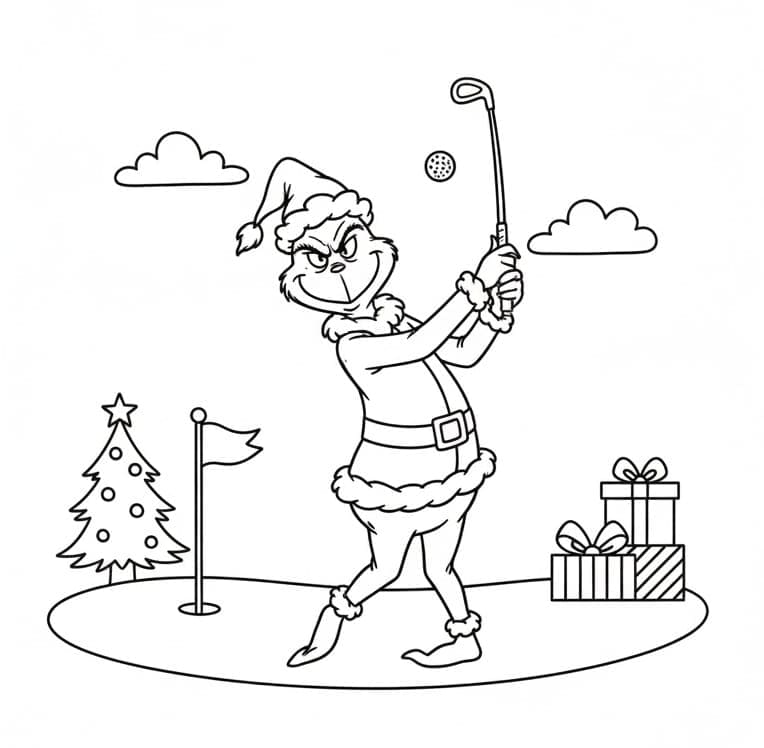 Grinch Bermain Golf
