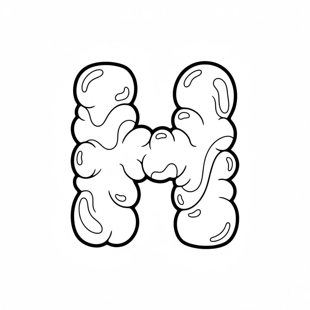 Huruf H yang lembut dan mengembang