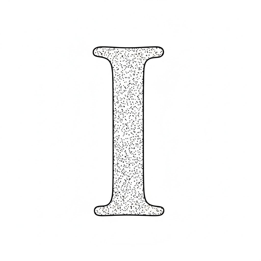 Huruf I Butir Bertitik