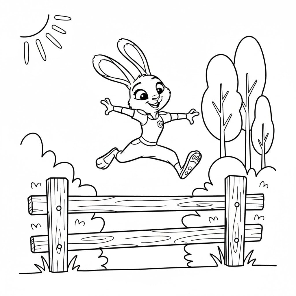 Judy Melompati Pagar