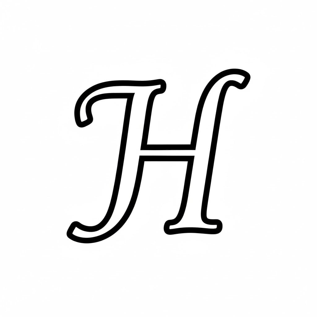 Kaligrafi huruf H