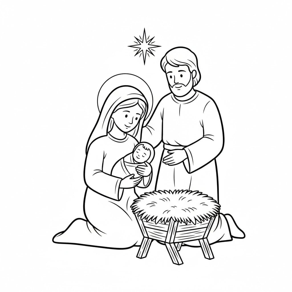 Kelahiran Maria dan bayinya