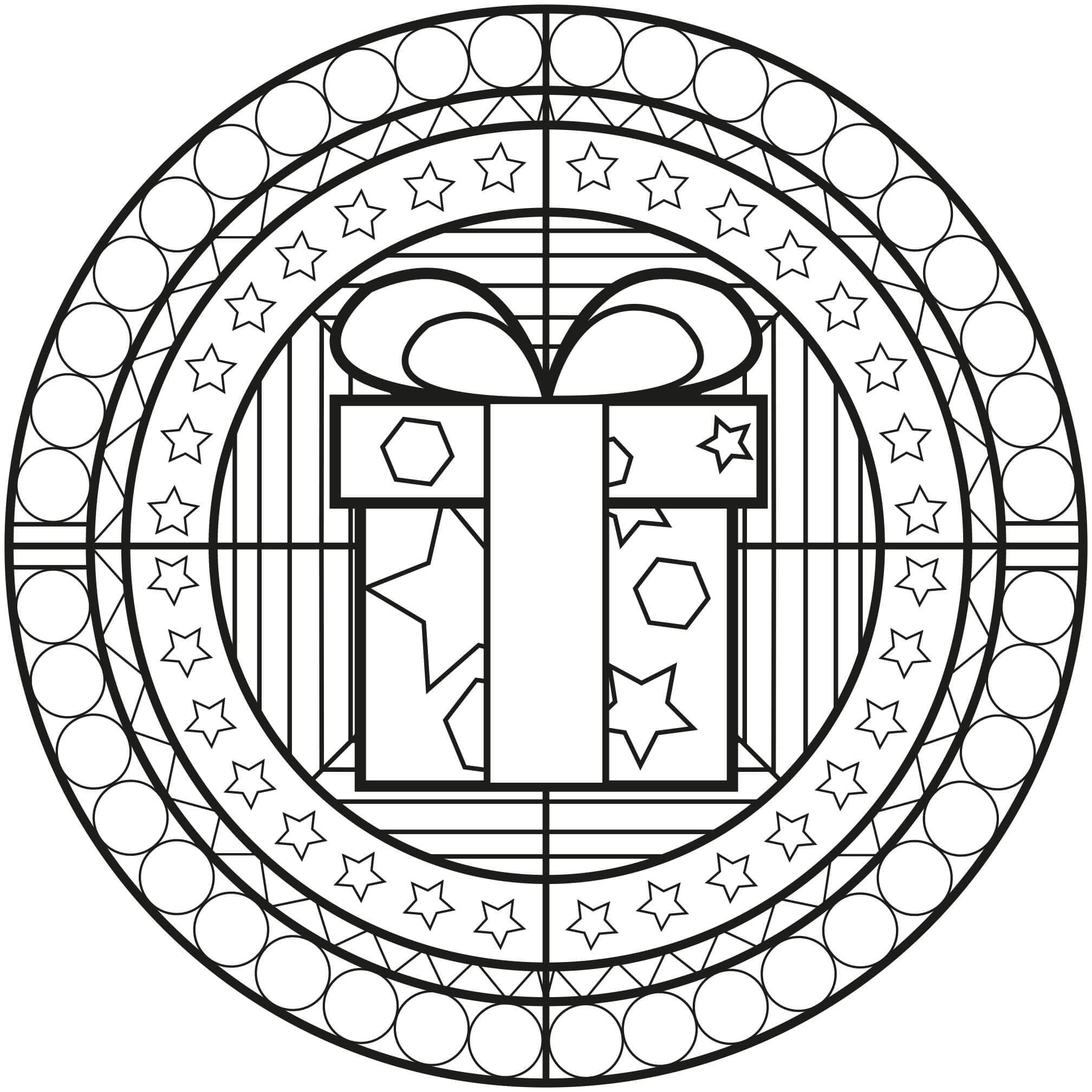 Kotak Hadiah Mandala Natal