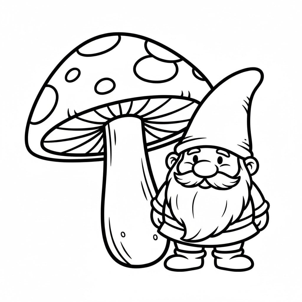 Kurcaci dengan Jamur