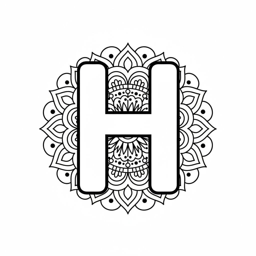 Mandala huruf H