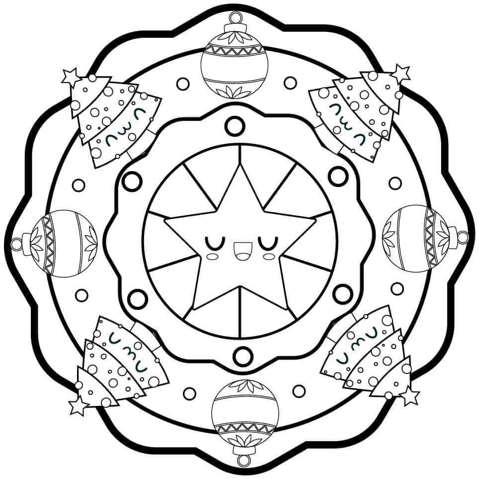 Mandala Natal dan Pohon Lucu