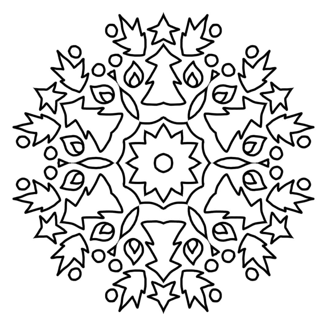 Mandala Natal untuk Dewasa