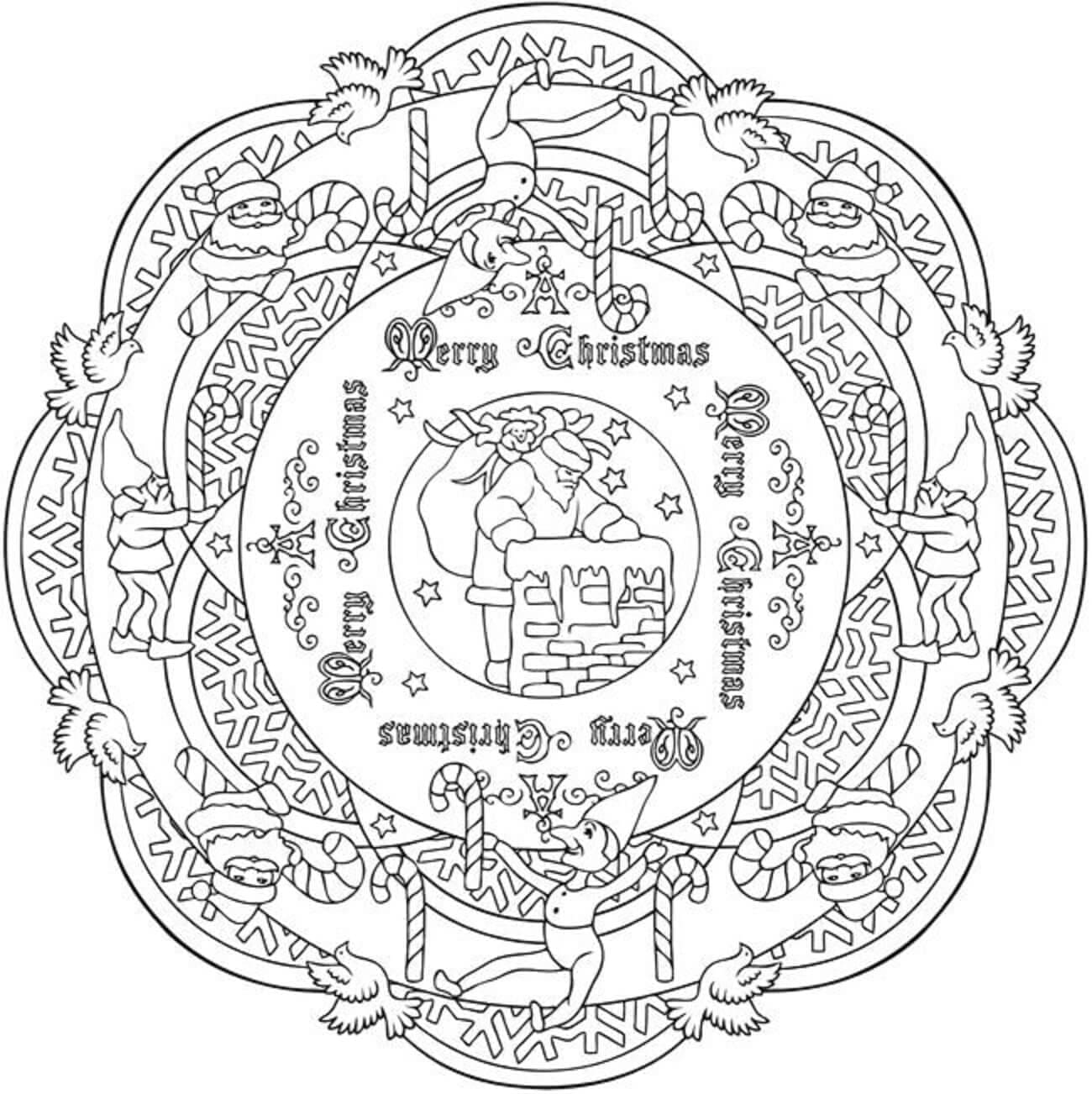 Mandala Natal yang Fantastis