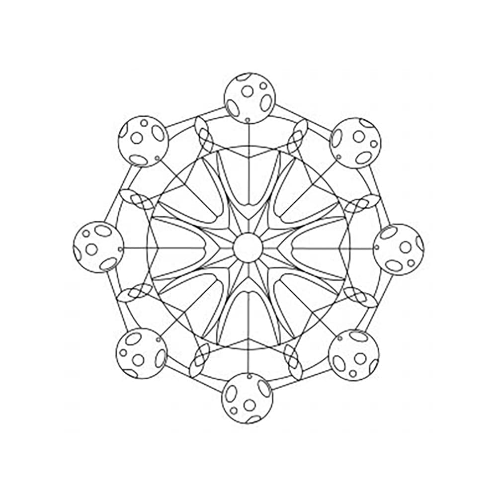 Matahari dan bulan dalam mandala