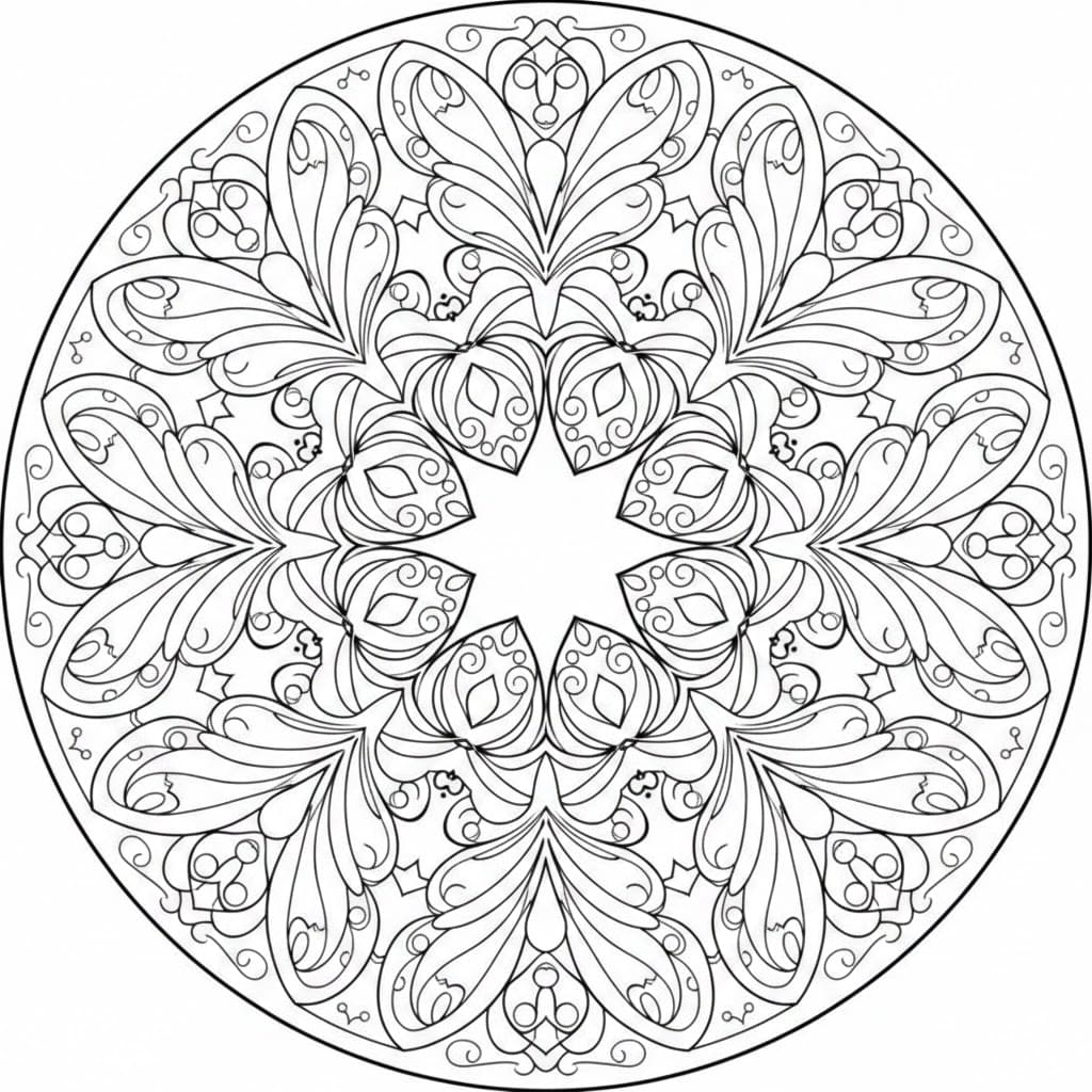 Pola kupu-kupu mandala