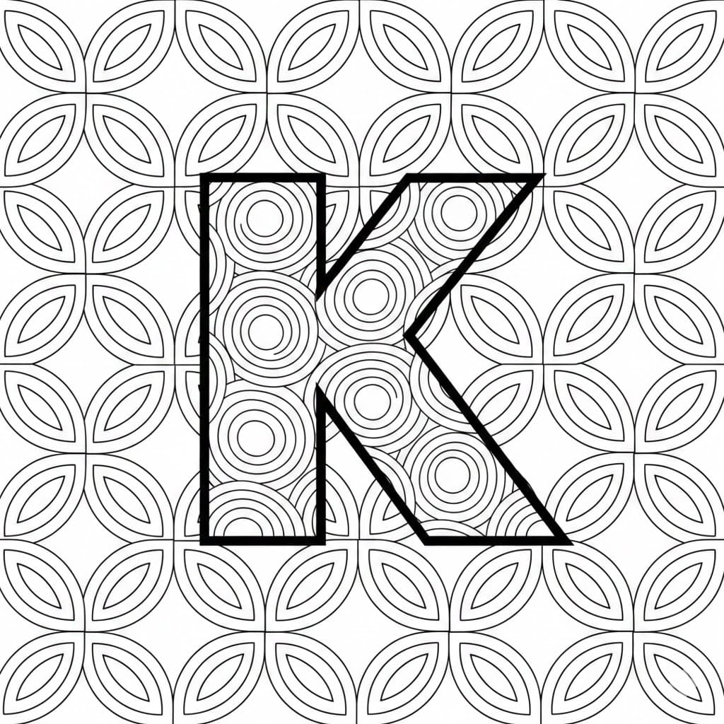 Pola Lingkaran Huruf K