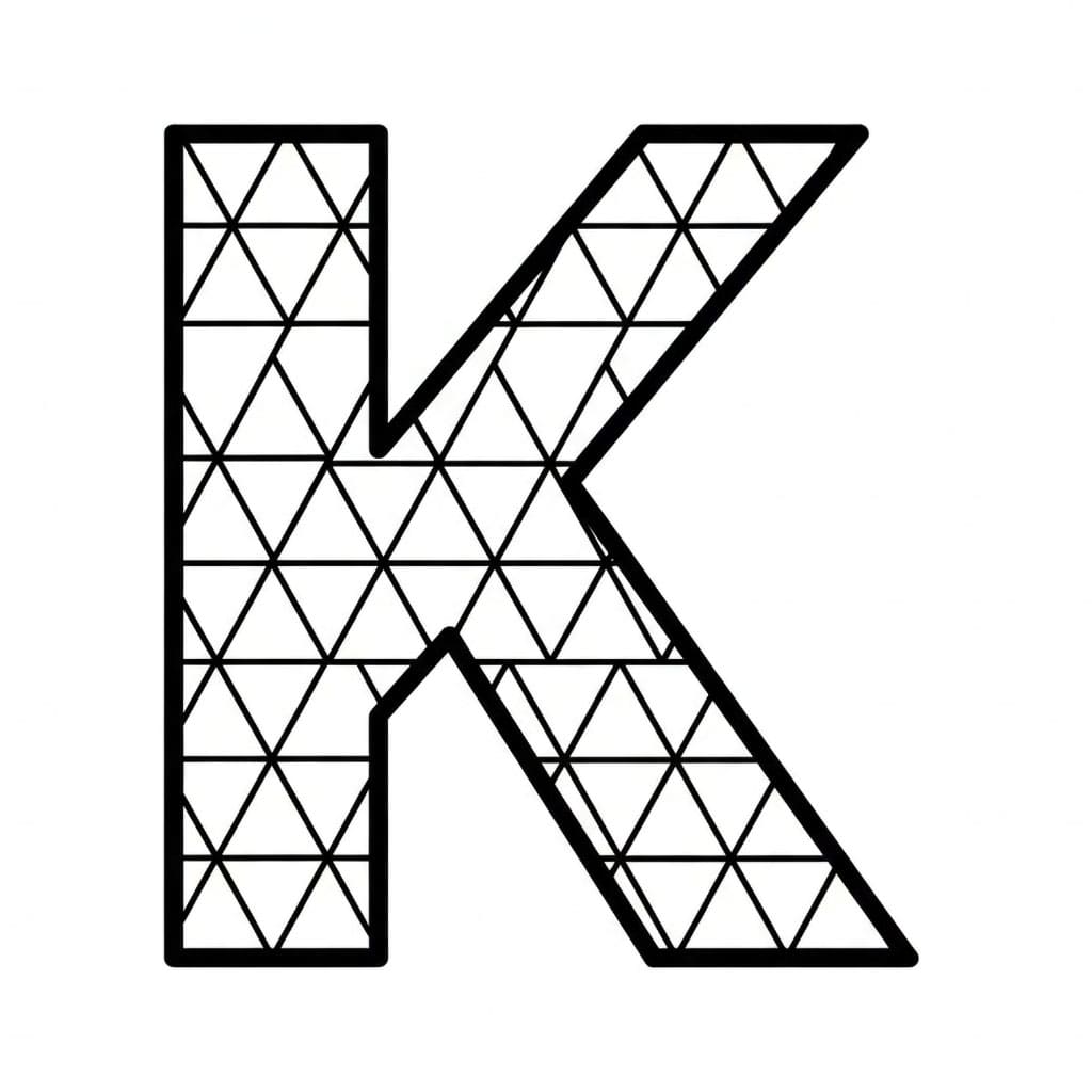 Pola Segitiga Huruf K