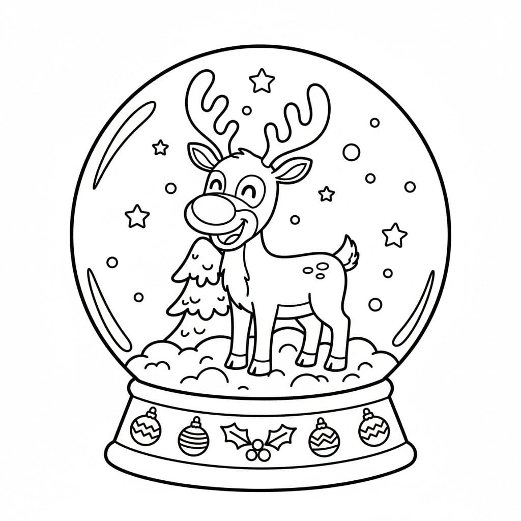 Rusa kutub Bola Salju