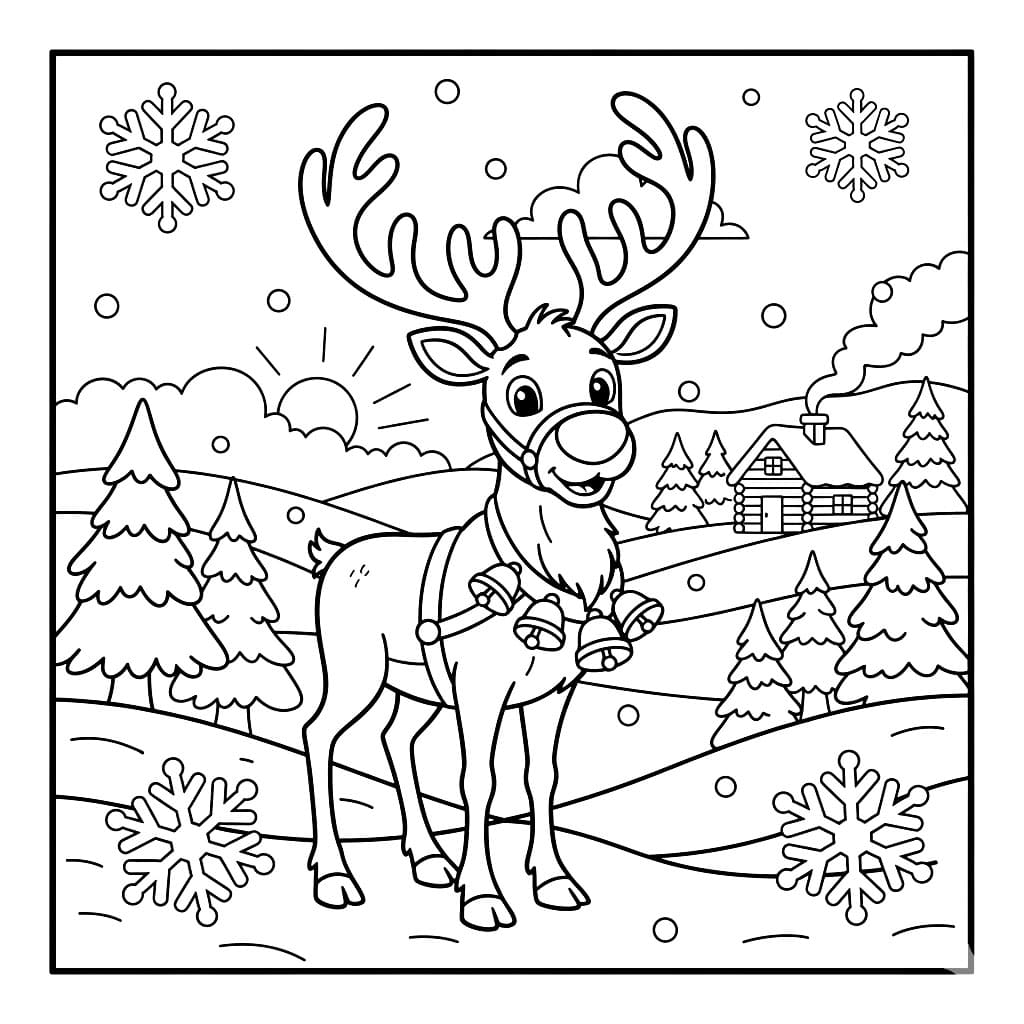 Rusa kutub Lapangan Salju