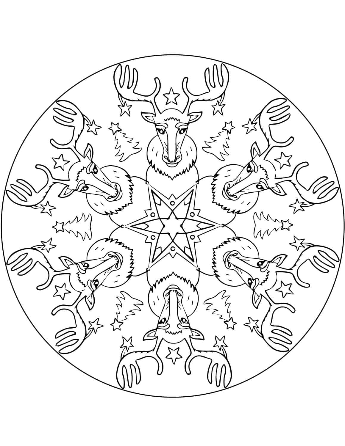 Rusa kutub mandala Natal