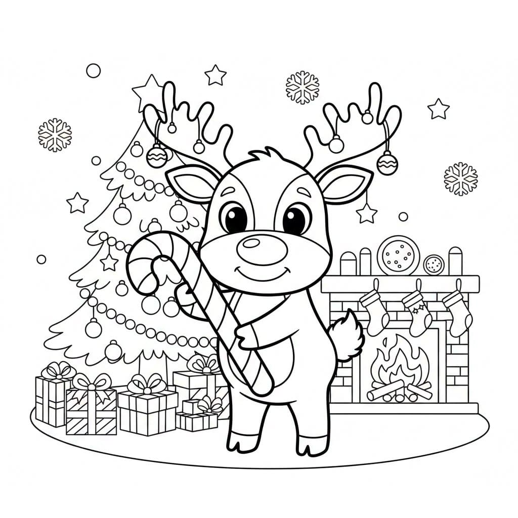 Rusa kutub Tongkat Permen