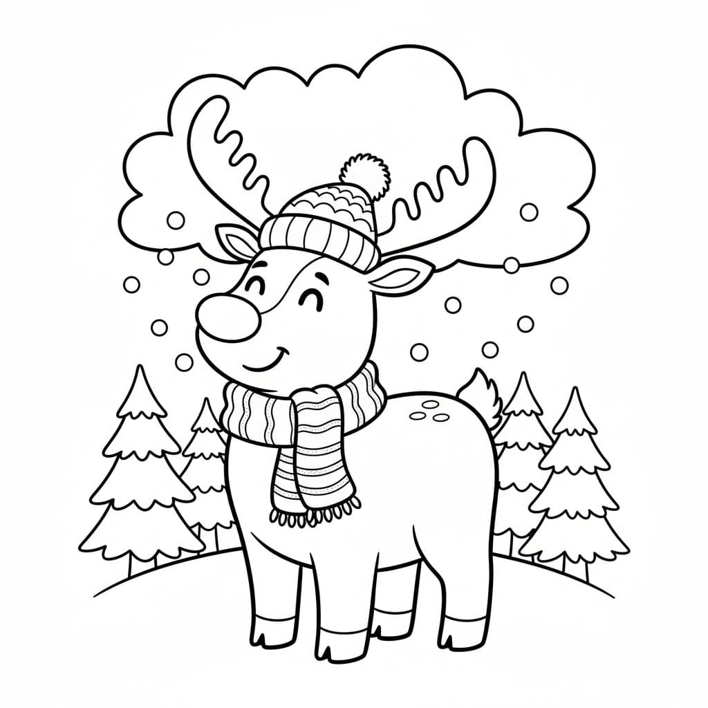 Rusa kutub Topi Musim Dingin