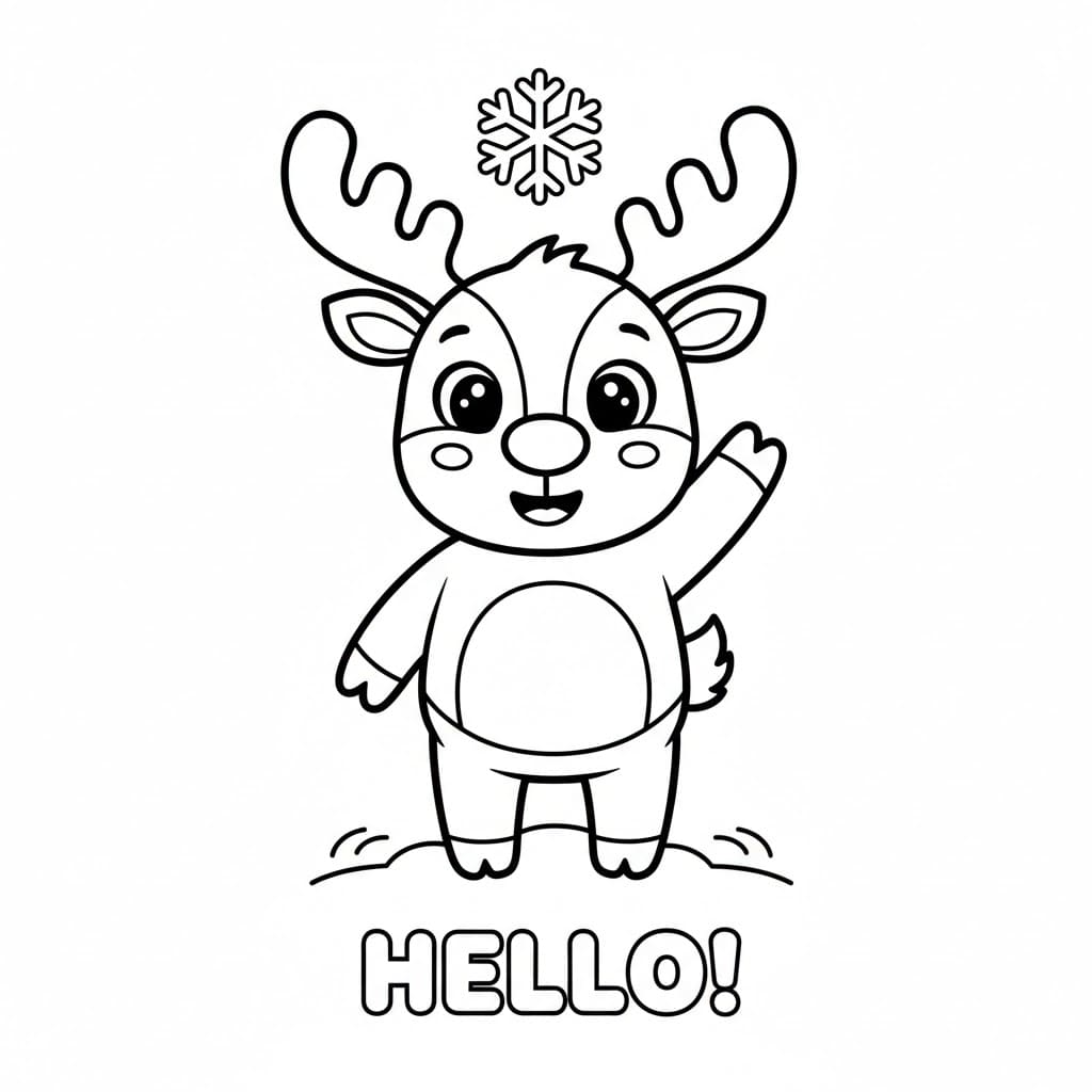 Rusa kutub yang melambai