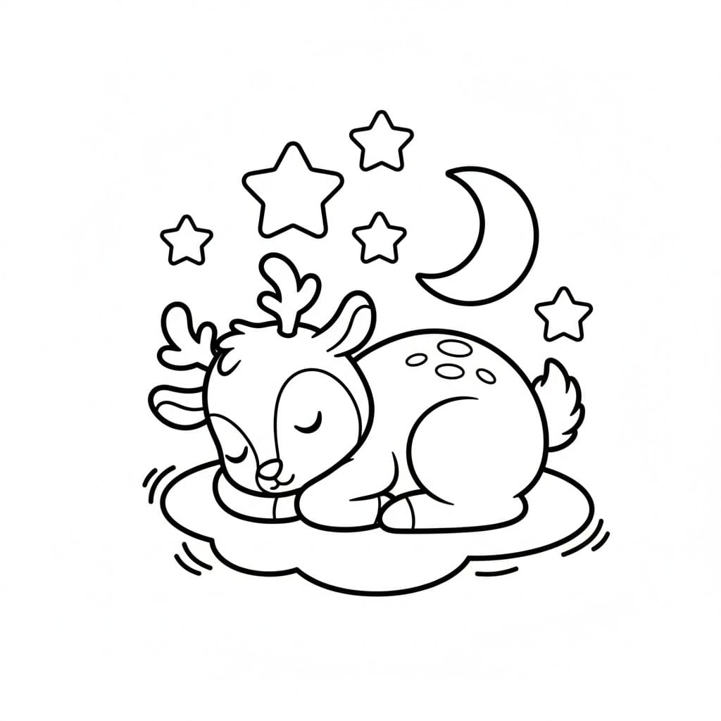 Rusa Kutub yang Sedang Tidur