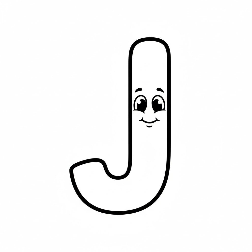 Senyum Huruf J