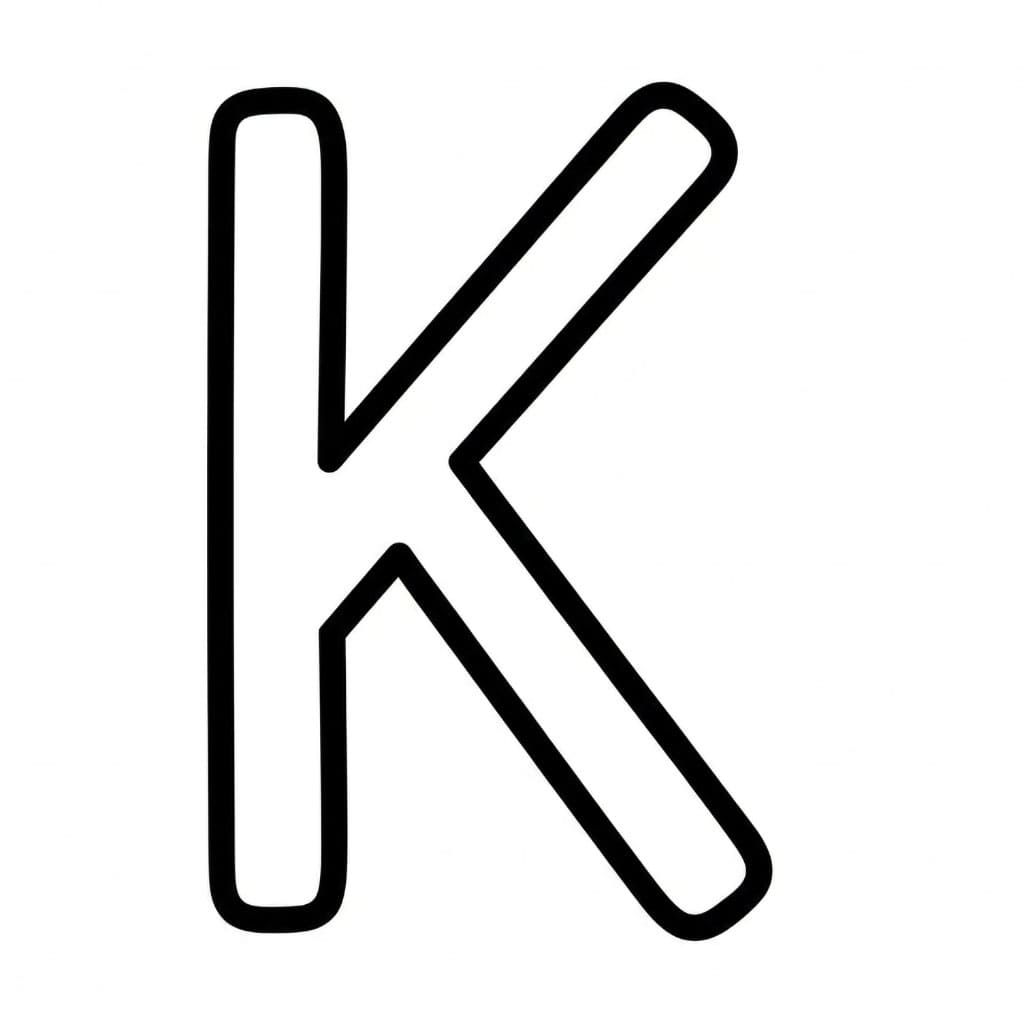 Tulisan Tangan Siswa Huruf K