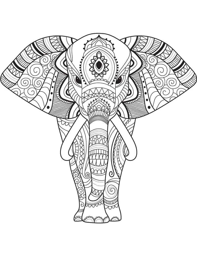 Zentangle Gajah