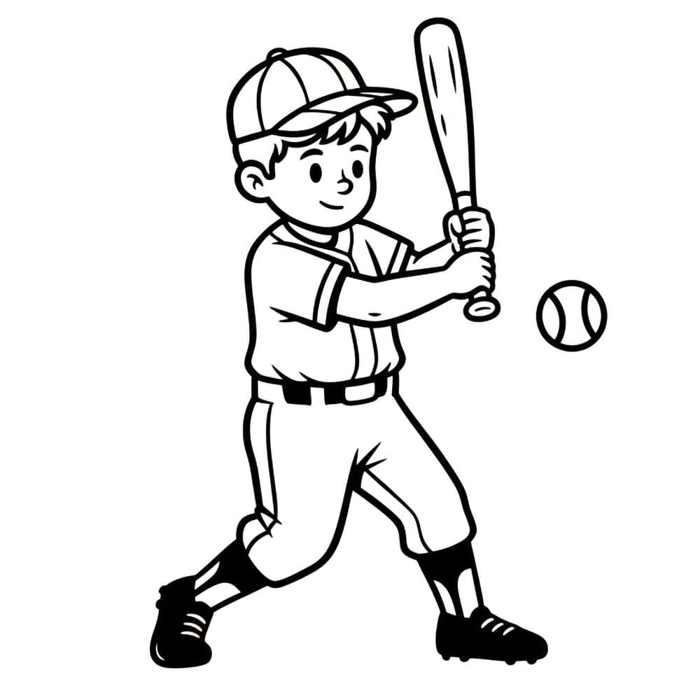 Anak laki-laki bermain bisbol