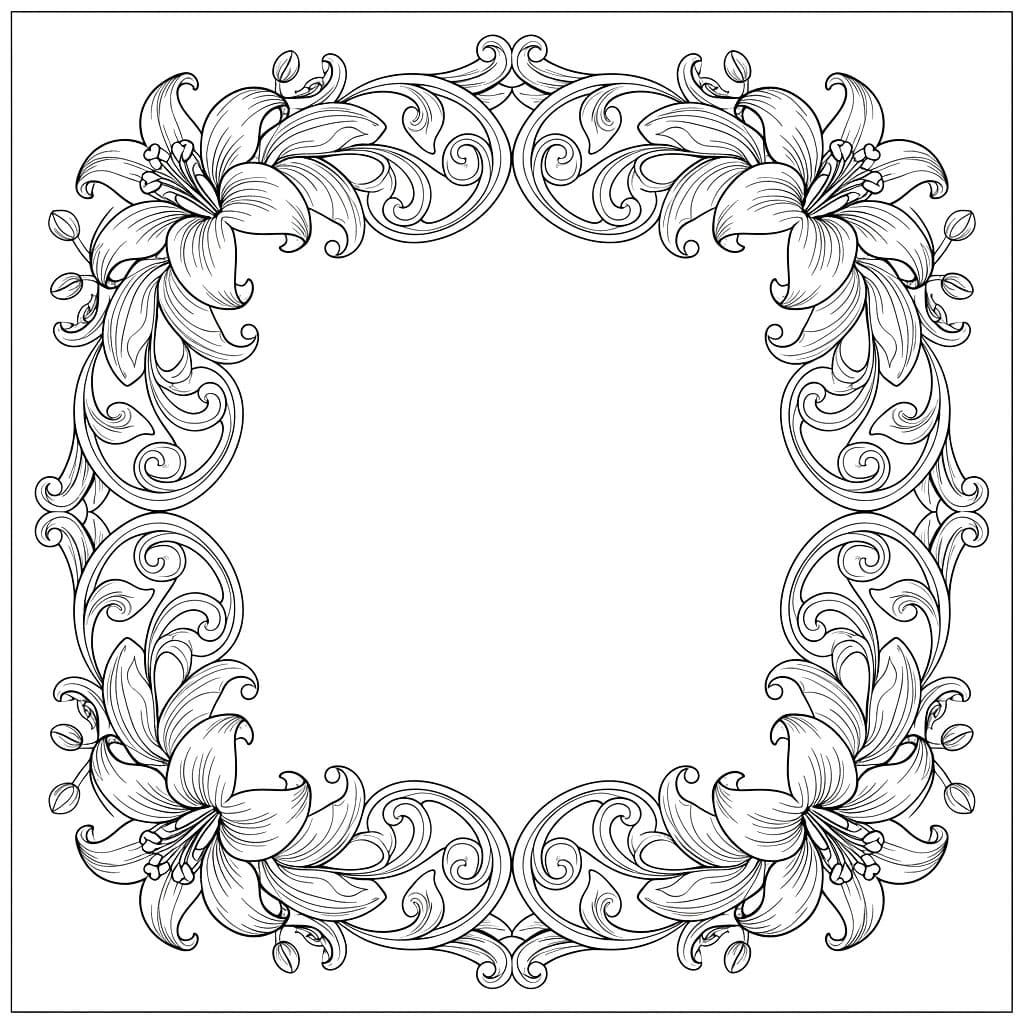 Bingkai Bunga Bakung