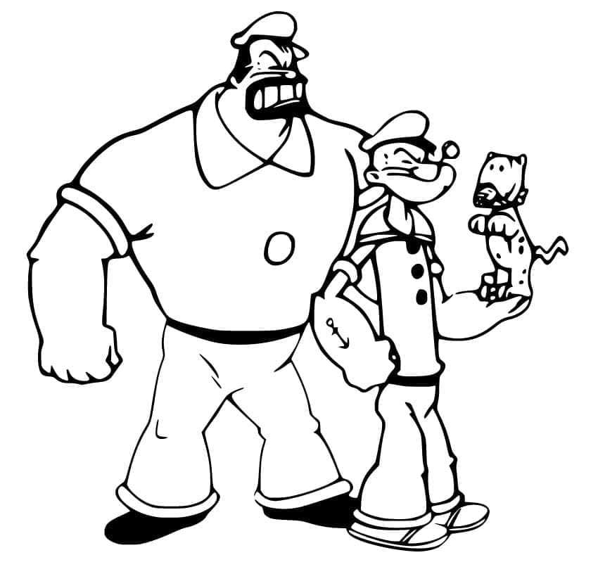Bluto bersama Popeye