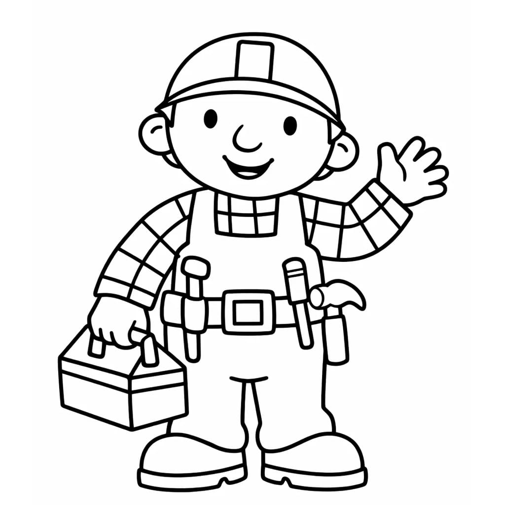 Bob the Builder melambaikan tangan