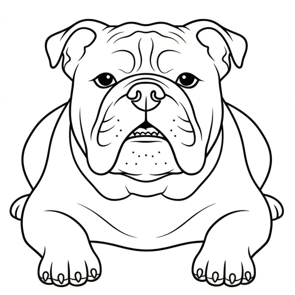 Buldog Berbaring Datar