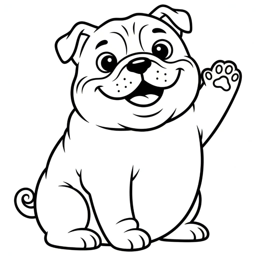 Buldog Mengangkat Kaki