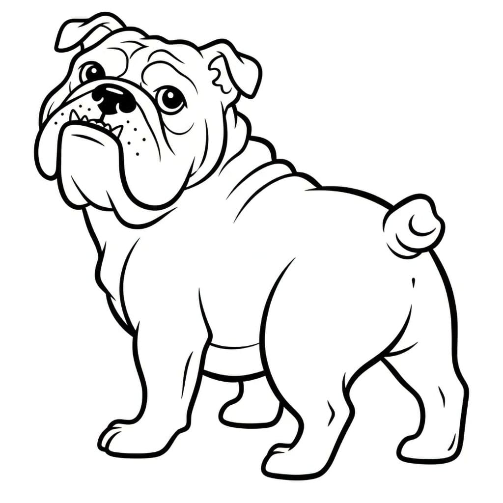 Buldog Menoleh ke Belakang