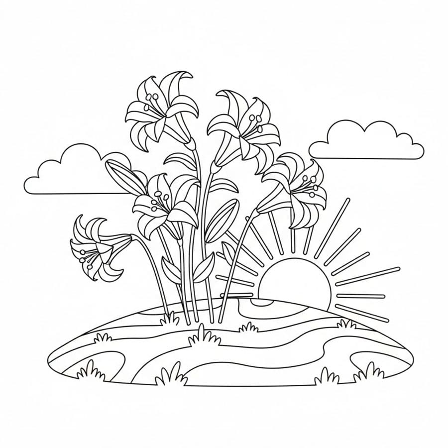 Bunga Bakung di Bukit