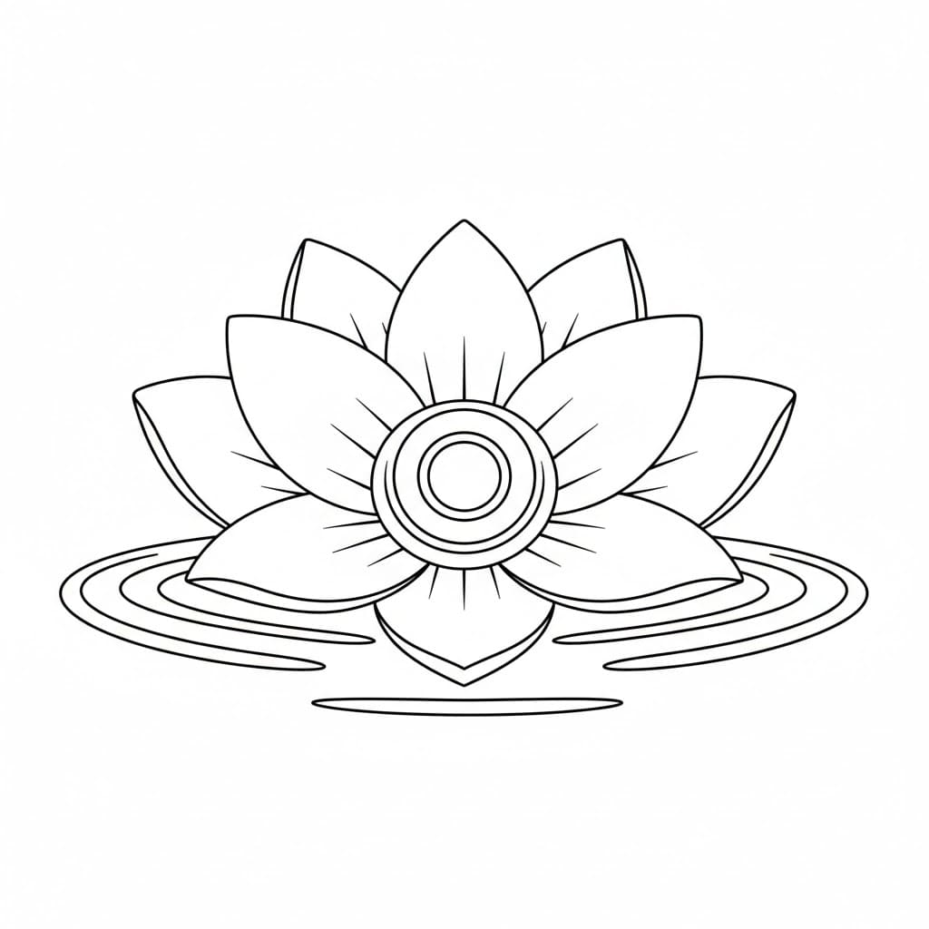 Bunga Teratai di Air