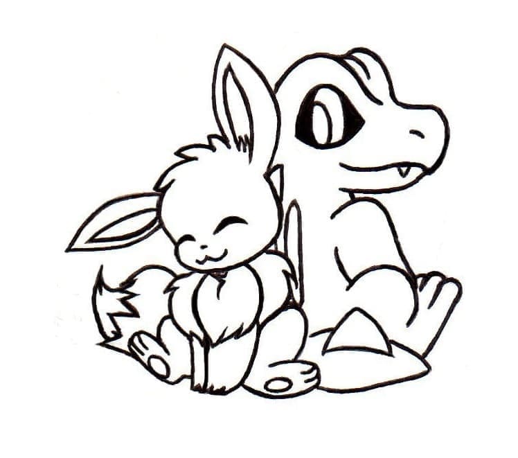 Eevee dan Charmander