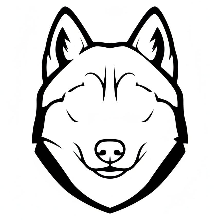 Garis Kepala Husky
