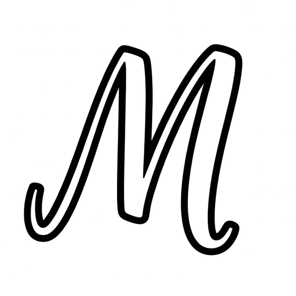 Huruf M Tulisan Tangan