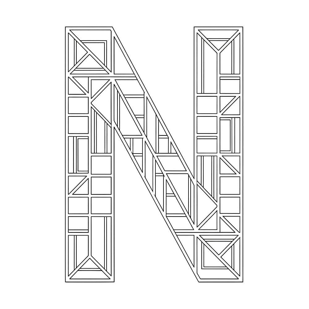Huruf N arsitektural