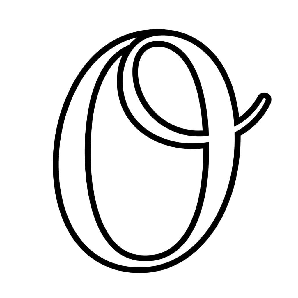 Huruf O Tulisan Tangan