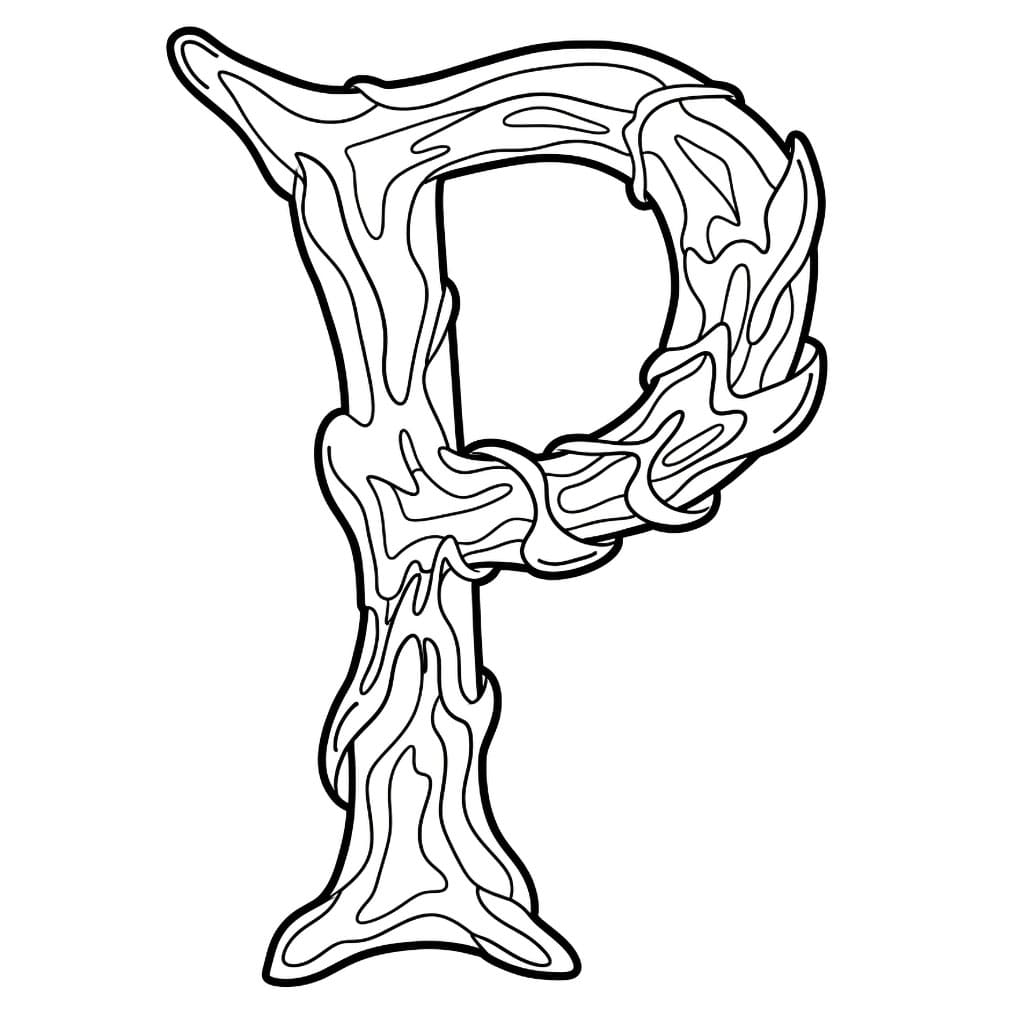 Huruf P Terdeformasi