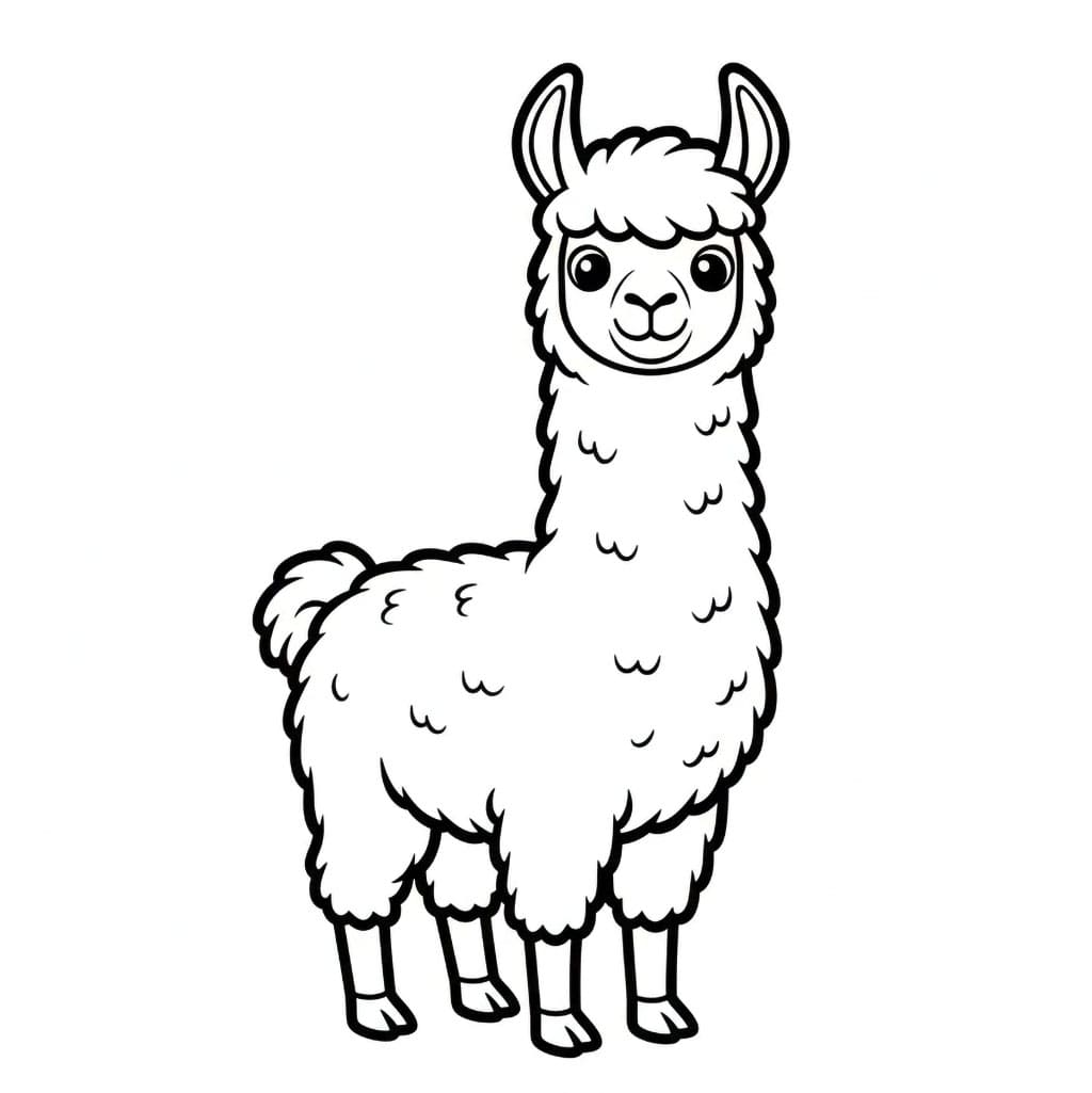 Llama Garis Tebal