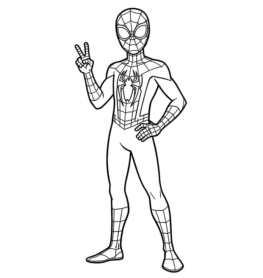 Miles Morales Mudah Diwarnai