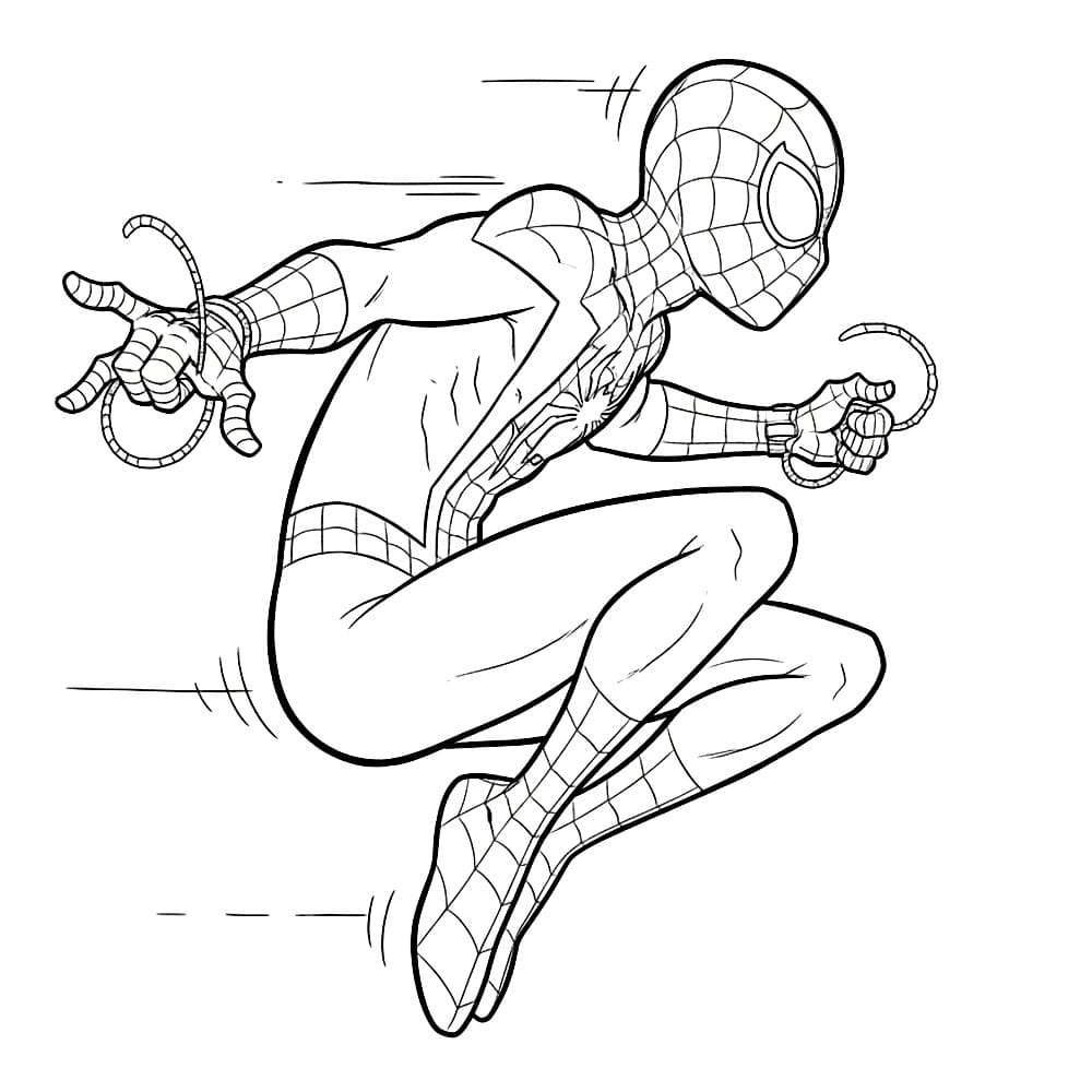 Miles Morales Tampak Samping