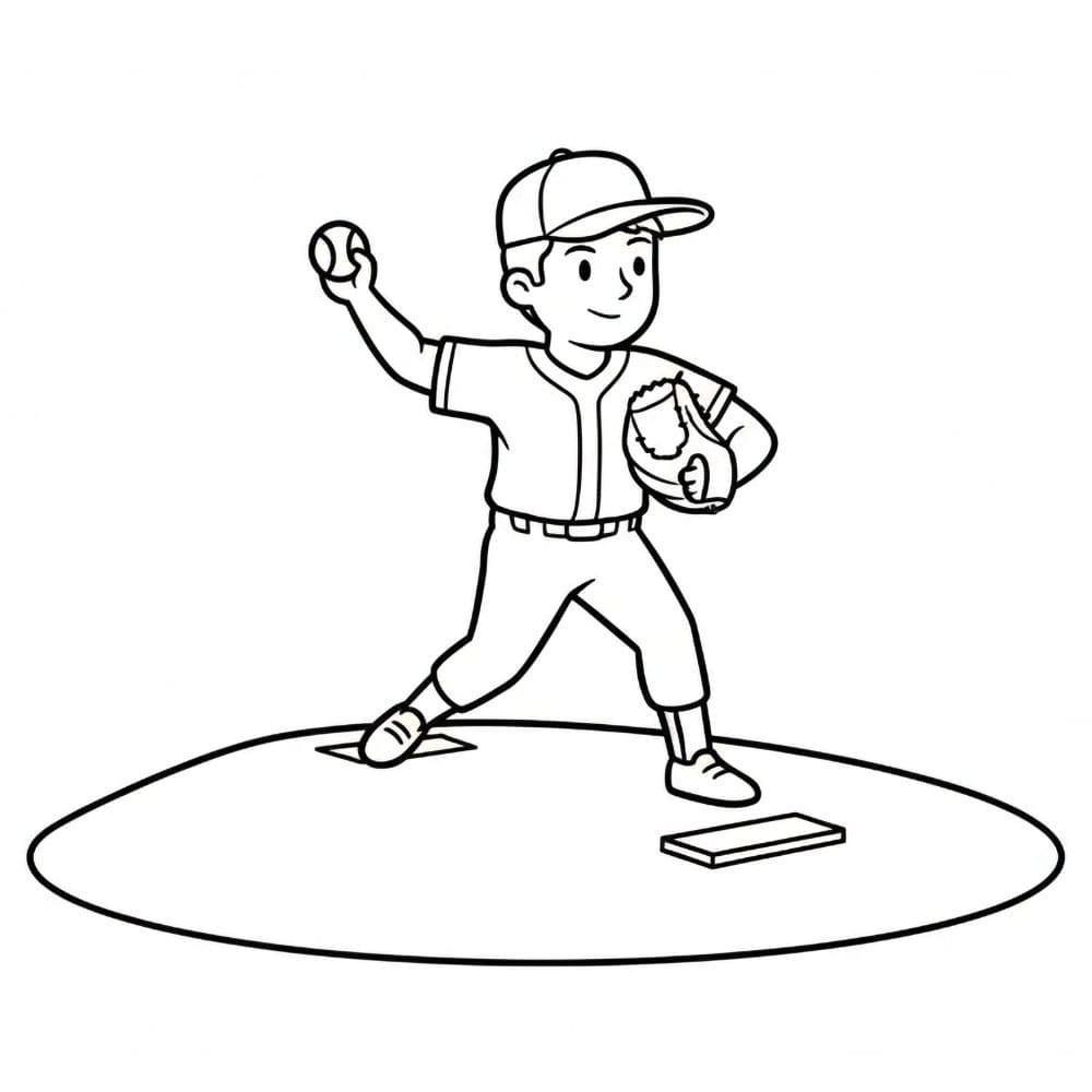 Pelempar bisbol di gundukan