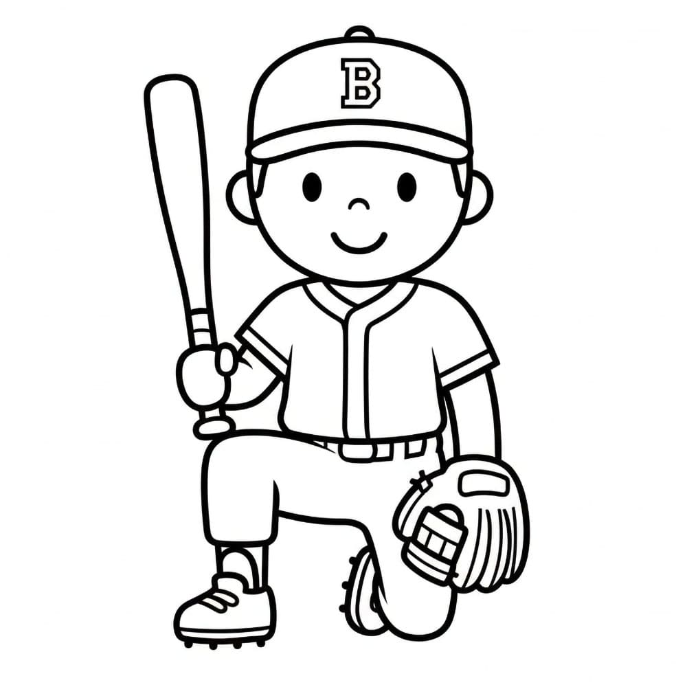 Pemain bisbol berlutut