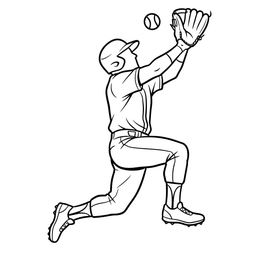 Pemain bisbol melompat