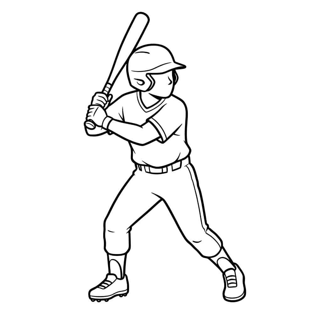 Pemukul Bisbol siap memukul