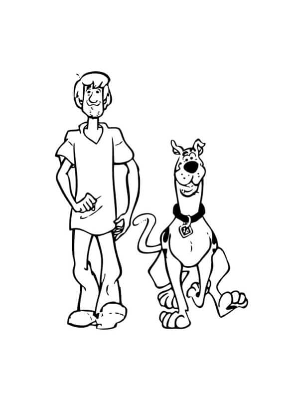 Scooby Doo dan Shaggy Berjalan