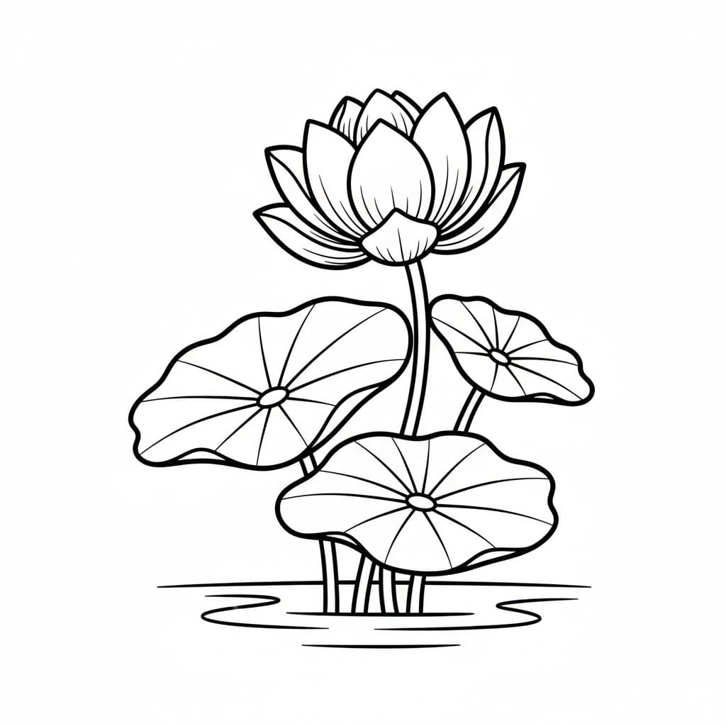 Tanaman Bunga Teratai Mekar